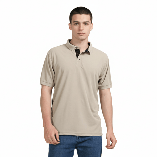 Golfer | Mens Polo | Beige
