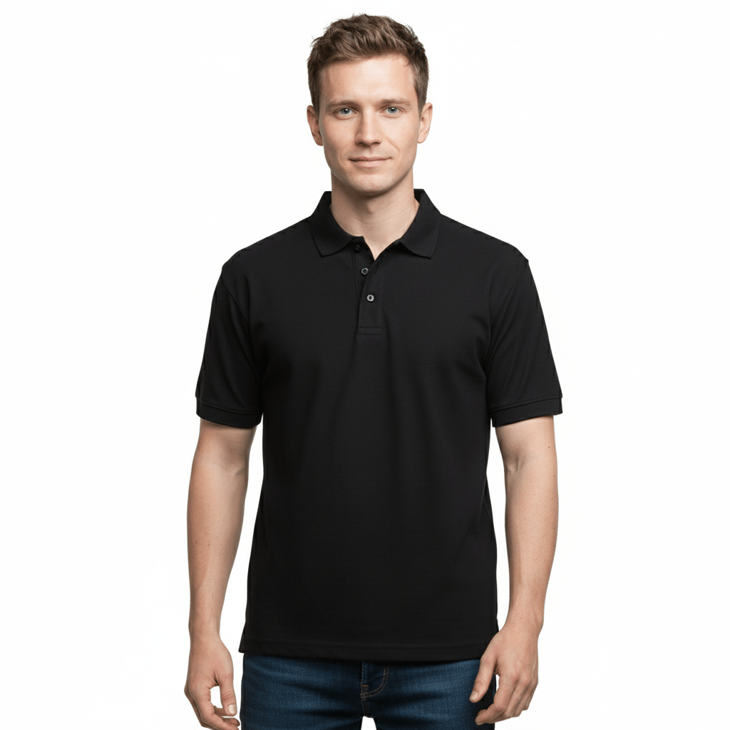 Golfer | Mens Polo | Black