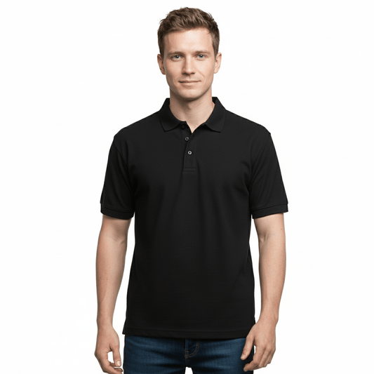 Golfer | Mens Polo | Black