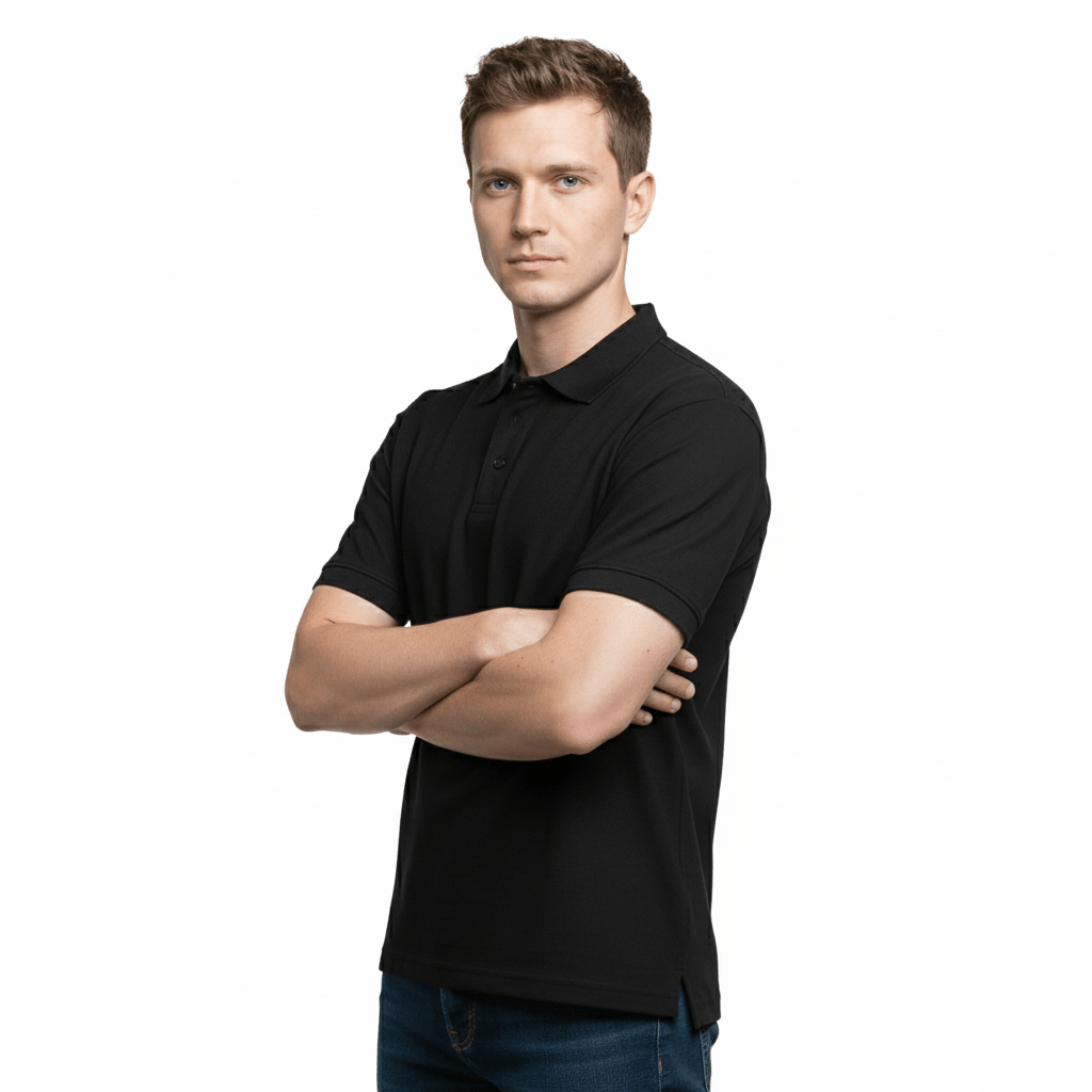 Golfer | Mens Polo | Black