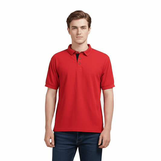Golfer | Mens Polo | Blaze Red